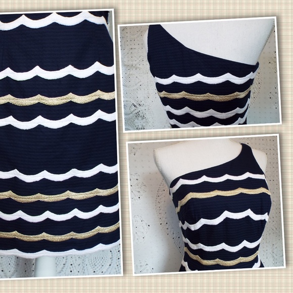 NWOT Lilly Pulitzer Tylar One Shoulder Dress SZ 2 - Picture 3 of 8